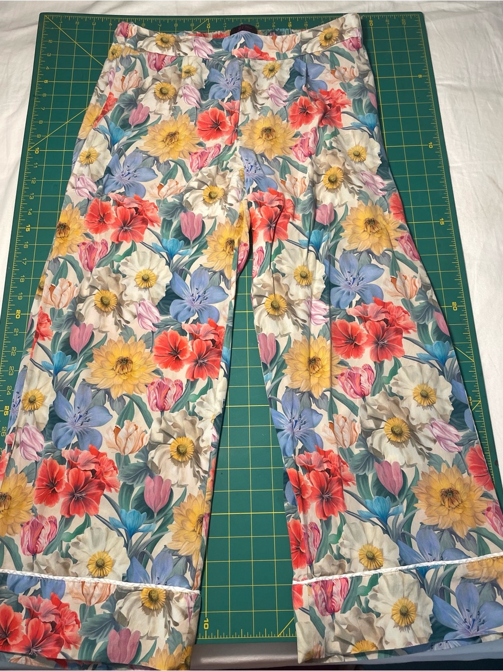 J. Crew Libery Floral Wide-Leg Silk Pants - Multicolor Floral